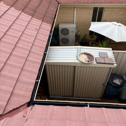 restored residential roof completed