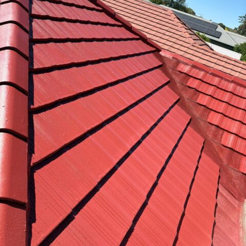 Repaired and restored roof